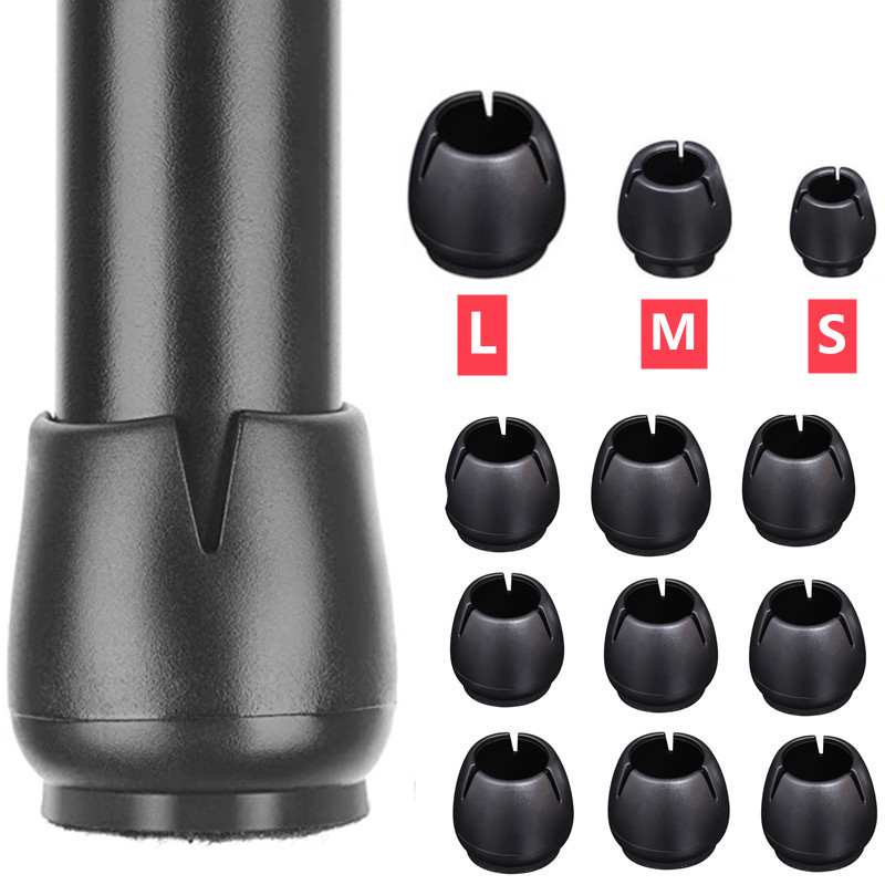 Sit Up Bar Floor - 16PCS ซิลิโคนสีดําเก้าอี้ขาป้องกันห่อ Felt เก้าอี้บาร์ขาเก้าอี้ Caps เฟอร์นิเจอร์ขาป้องกัน