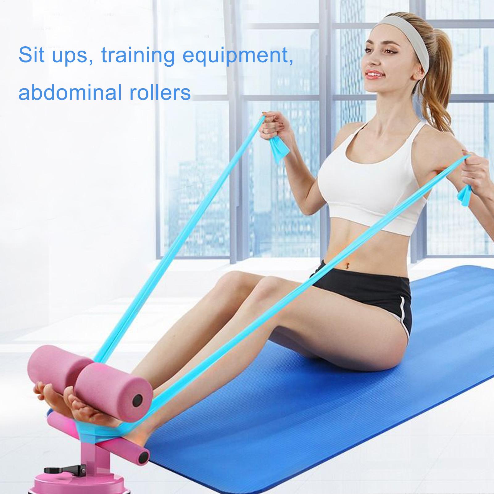 Sit Up Bar Floor - อุปกรณ์ช่วยซิทอัพแบบติดพื้นด้วยถ้วยดูด อุปกรณ์พกพาสำหรับฝึกซิทอัพ เหมาะสำหรับผู้ชายและผู้หญิง ใช้สำหรับฝึกกล้ามเนื้อหน้าท้อง ใช้ได้ทั้งที่บ้านและระหว่างเดินทาง