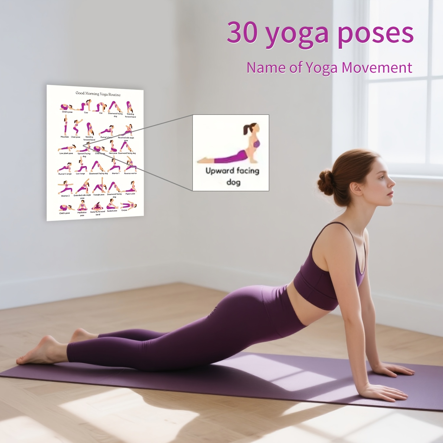 โปสเตอร์ฝึกโยคะ, ศิลปะตกแต่งผน - Yoga Fitness Wallpaper บทวิจารณ์และราคา