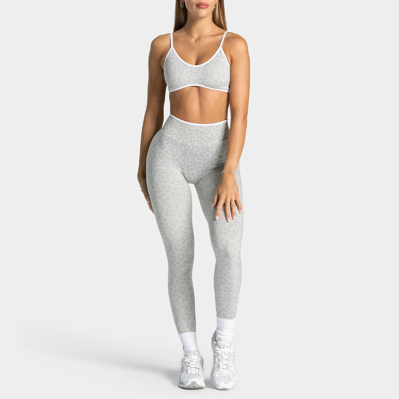 ชุดโยคะลายเสือดาวไร้รอยต่อสำหร - Yoga Fitness Zumba บทวิจารณ์และราคา