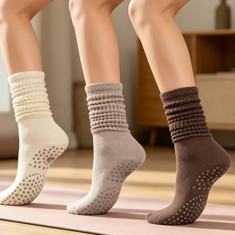ถุงเท้ากันลื่นซิลิโคนสำหรับผู้ - Yoga Fitness Bar บทวิจารณ์และราคา