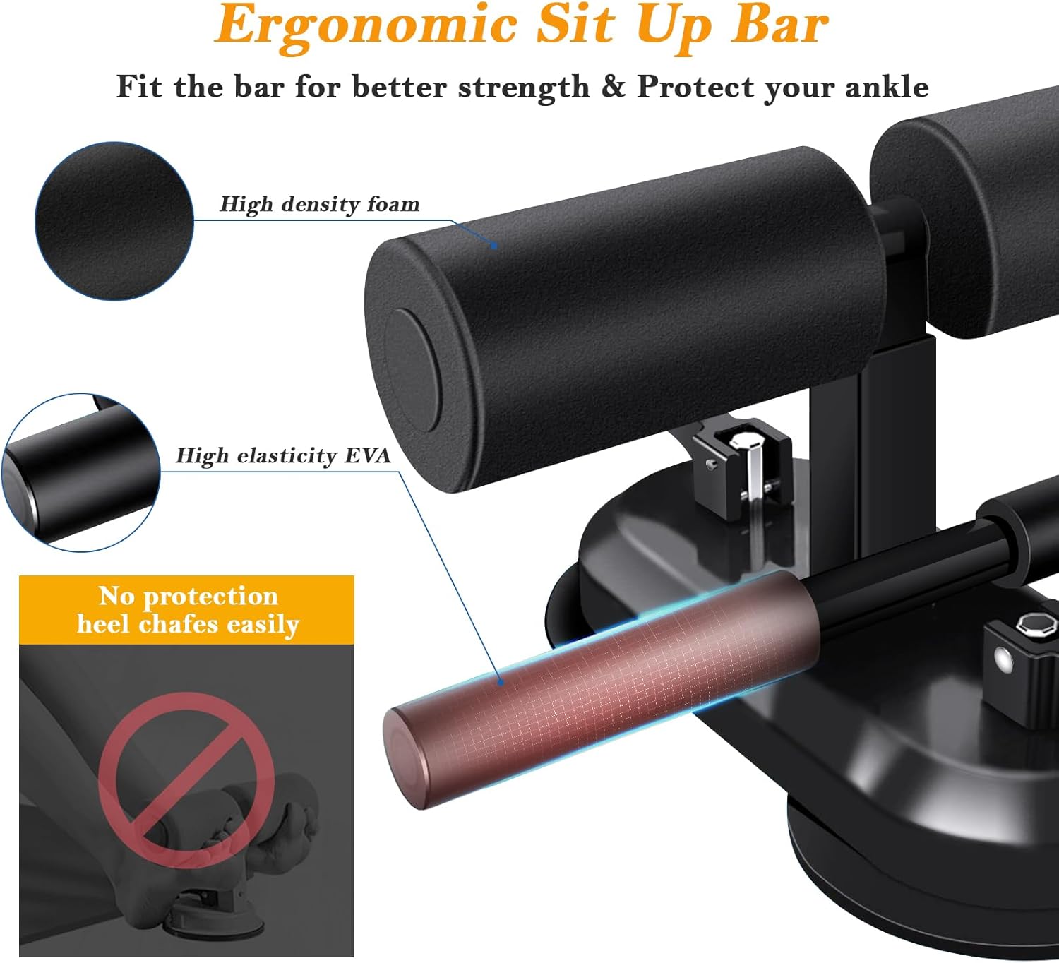 อุปกรณ์ซิทอัพแบบพกพาสำหรับฝึกซ - Sit Up Bar Floor บทวิจารณ์และราคา