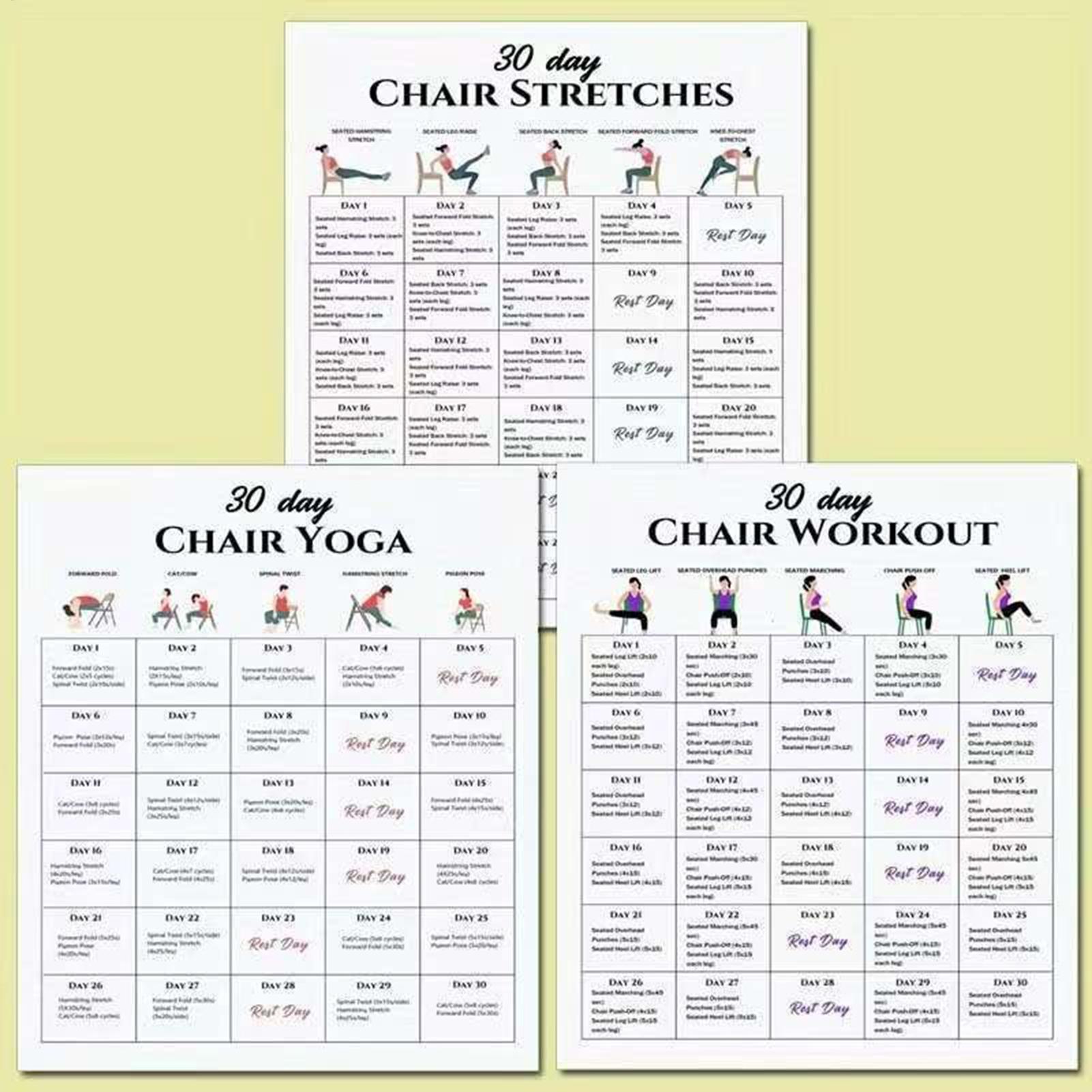 โปสเตอร์ออกกำลังกาย 6 ชิ้น แผน - Yoga Fitness Wallpaper บทวิจารณ์และราคา