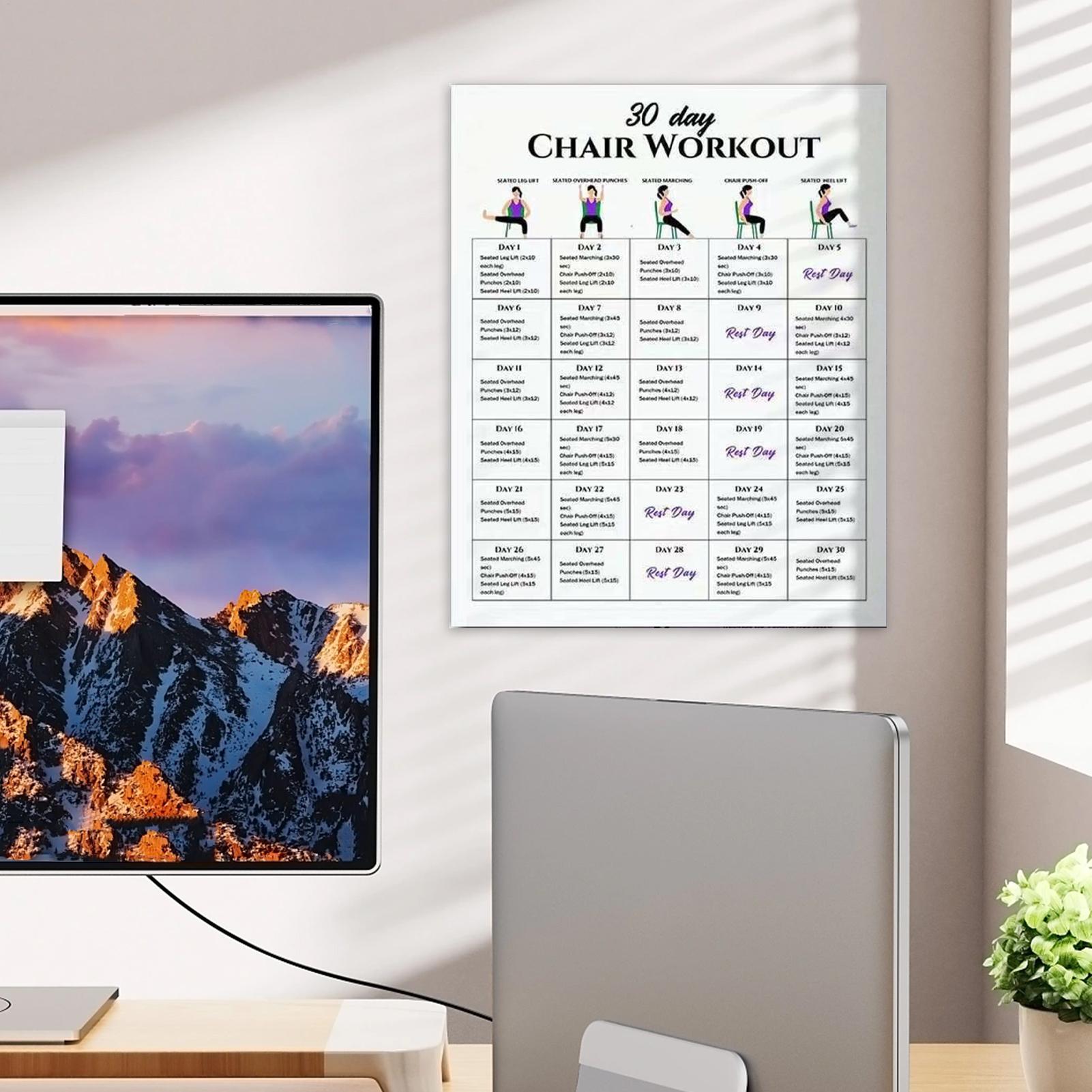 โปสเตอร์ออกกำลังกาย 6 ชิ้น แผน - Yoga Fitness Wallpaper บทวิจารณ์และราคา